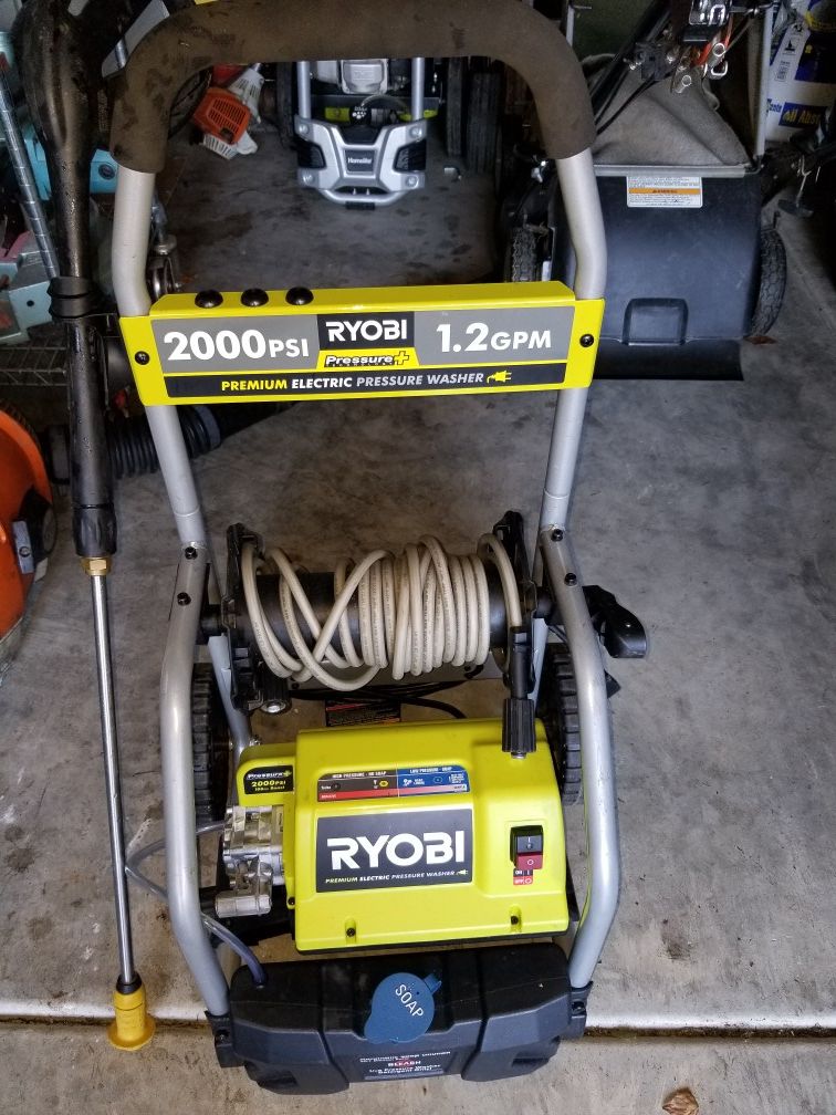 Ryobi 2000psi electric pressure washer