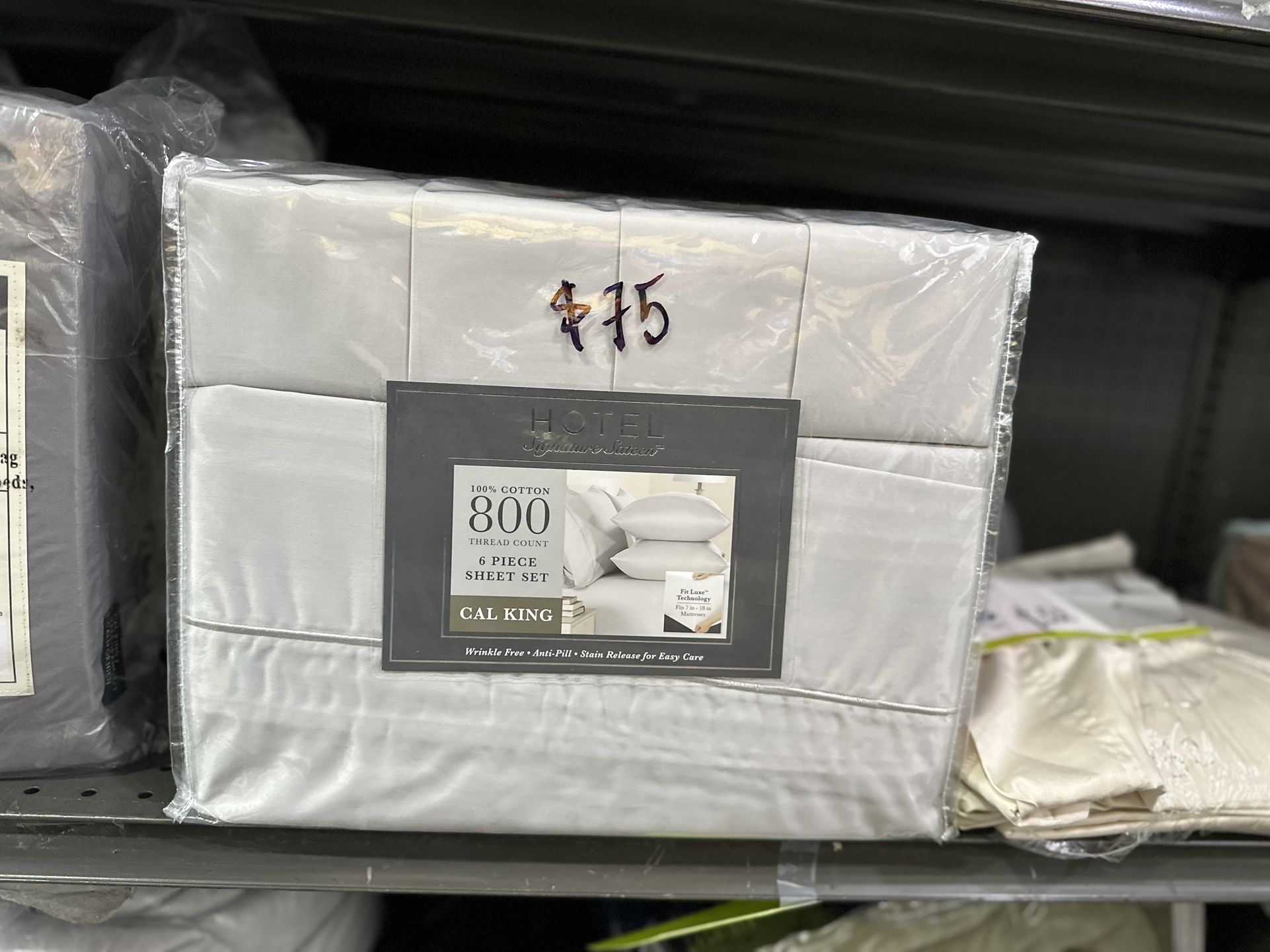 Hotel Signature Sateen. 6-piece Sheet Set 100% Cotton 800 Thread Count