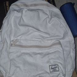 White Herschel Back Pack