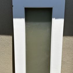 Wood Door With Glass Center
