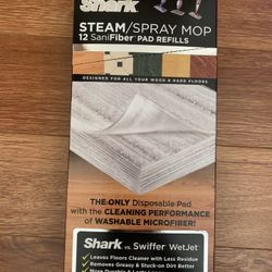 SHARK - Steam/Spray Mop SaniFiber 12 Pad refill