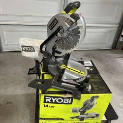 RYOBI 14 Amp Corded 10 in. Compound Miter Saw with LED Cutline Indicator