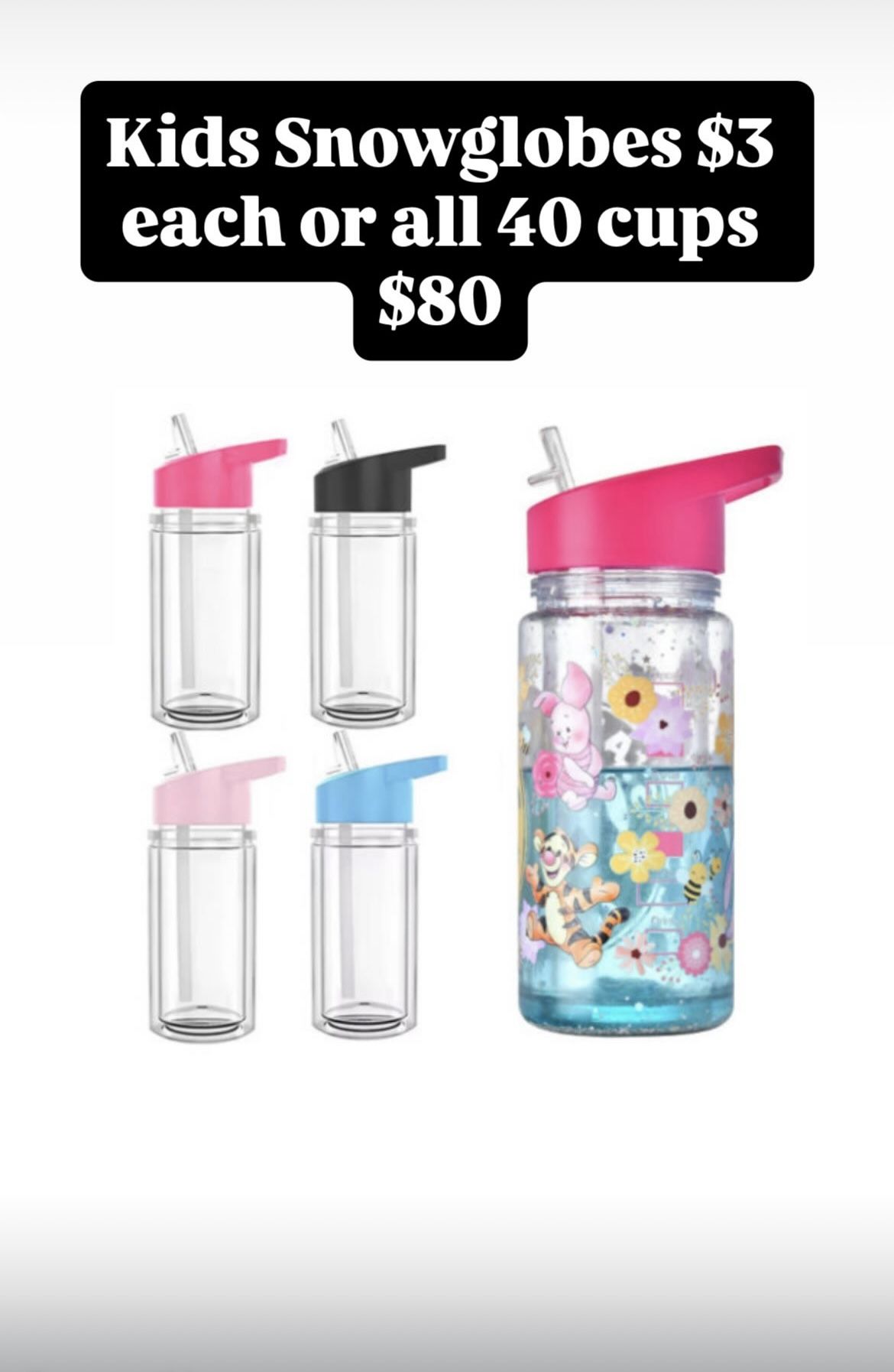 Snowglobe tumblers 
