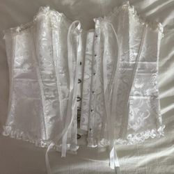 Adjustable White Corset 