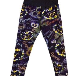 Printed Grandma Names Leggings 