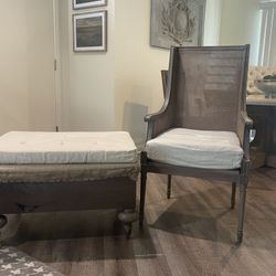 Deconstructed Chair And Ottoman 