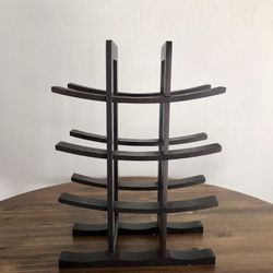 Wood wine rack (12 bottles) Dark Espresso color