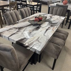 6pc dining room table set