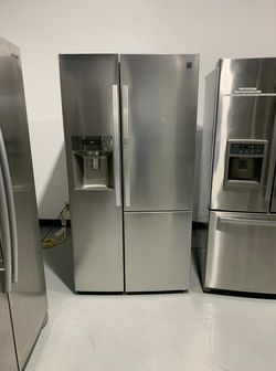 Kenmore Side-by-Side Stainless Steel Refrigerator Fridge
