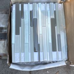 Glass Tile, 9 Pieces