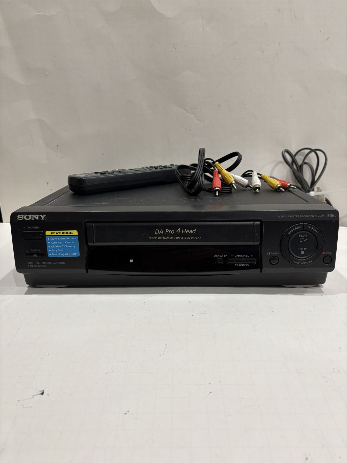 Sony SLV-478 VCR Video Tape Recorder VHS Player