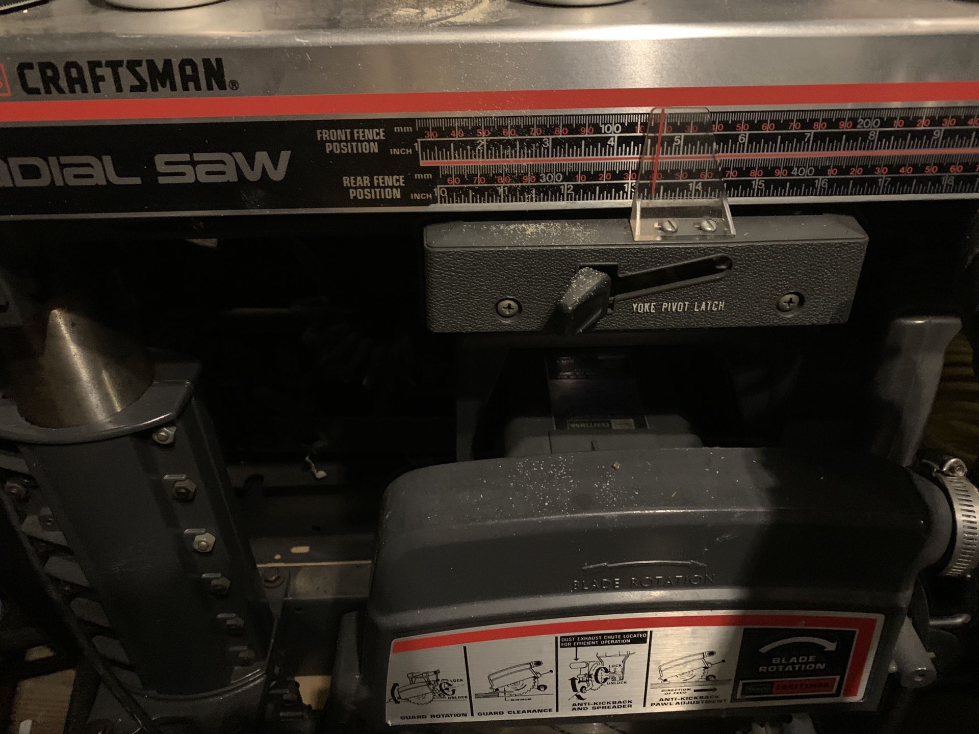 Craftsman radial arm saw 10 inch blade