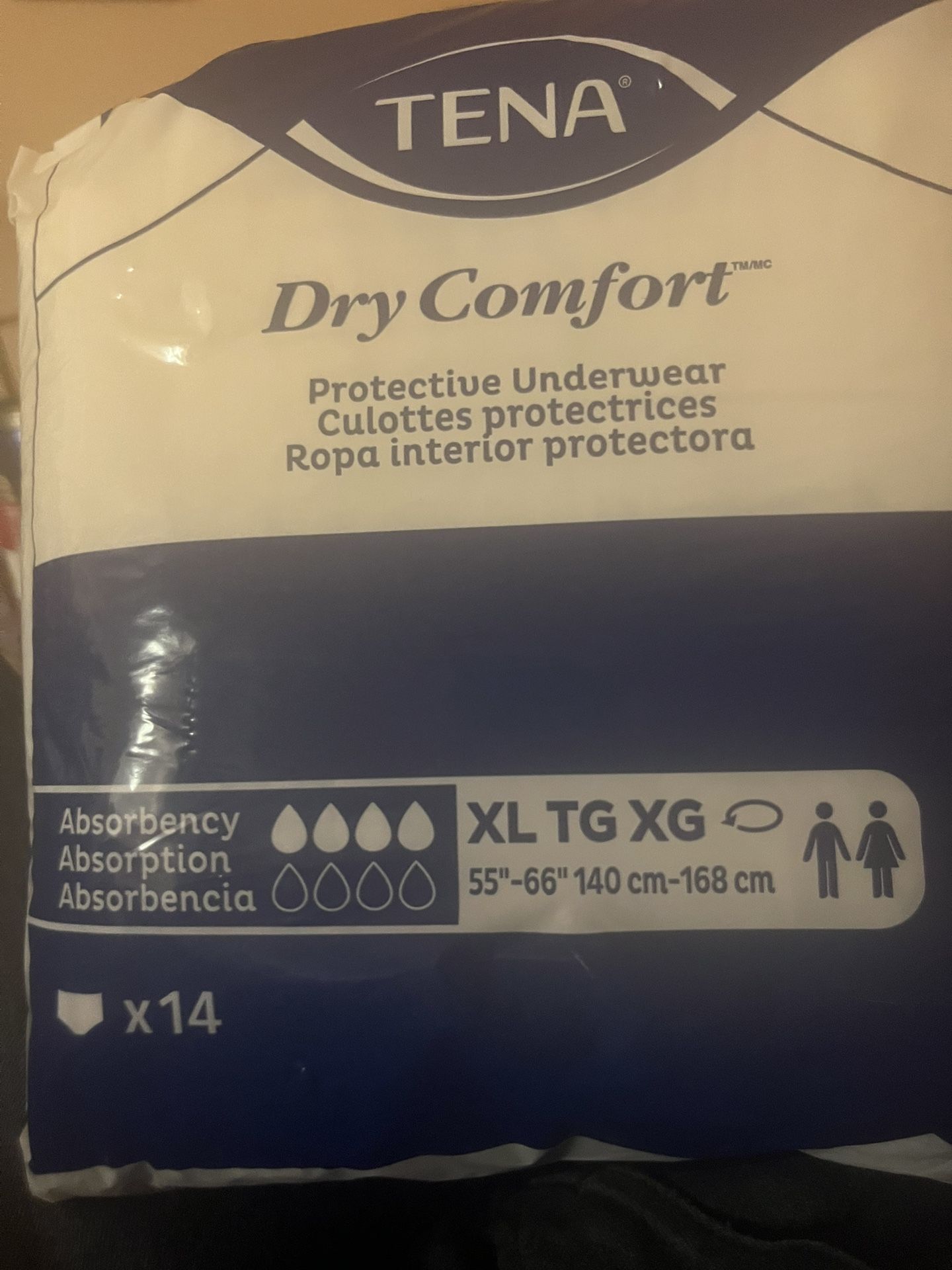 TENA Brand Dry Comfort Protective Underwear 