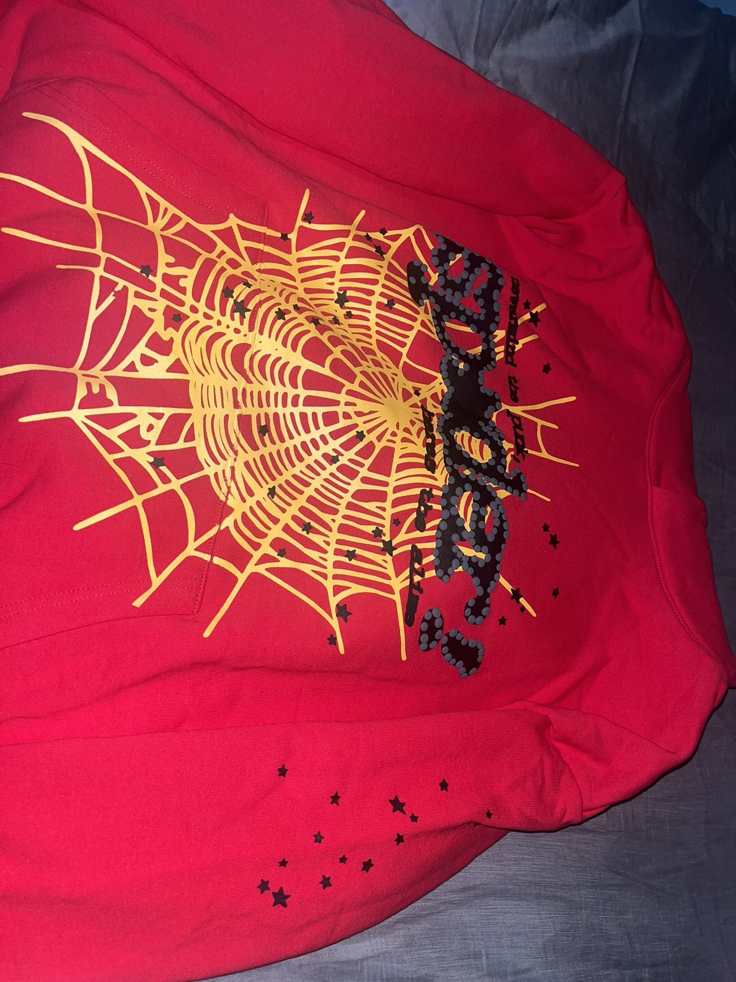 Red spider hoodie large 
