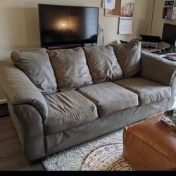 Dark Grey Couch Sofa Love Seat