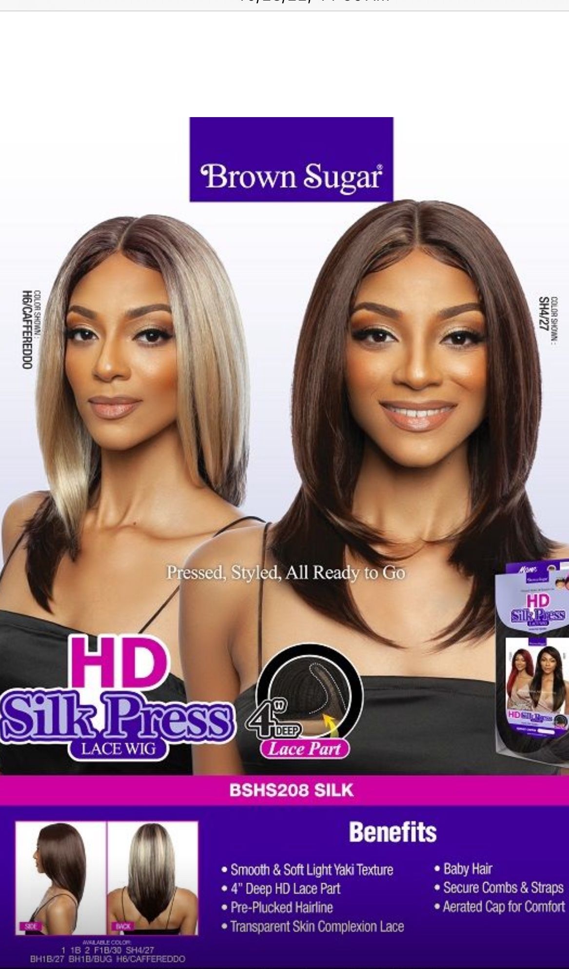 Wig Available Colors # 1 # 2