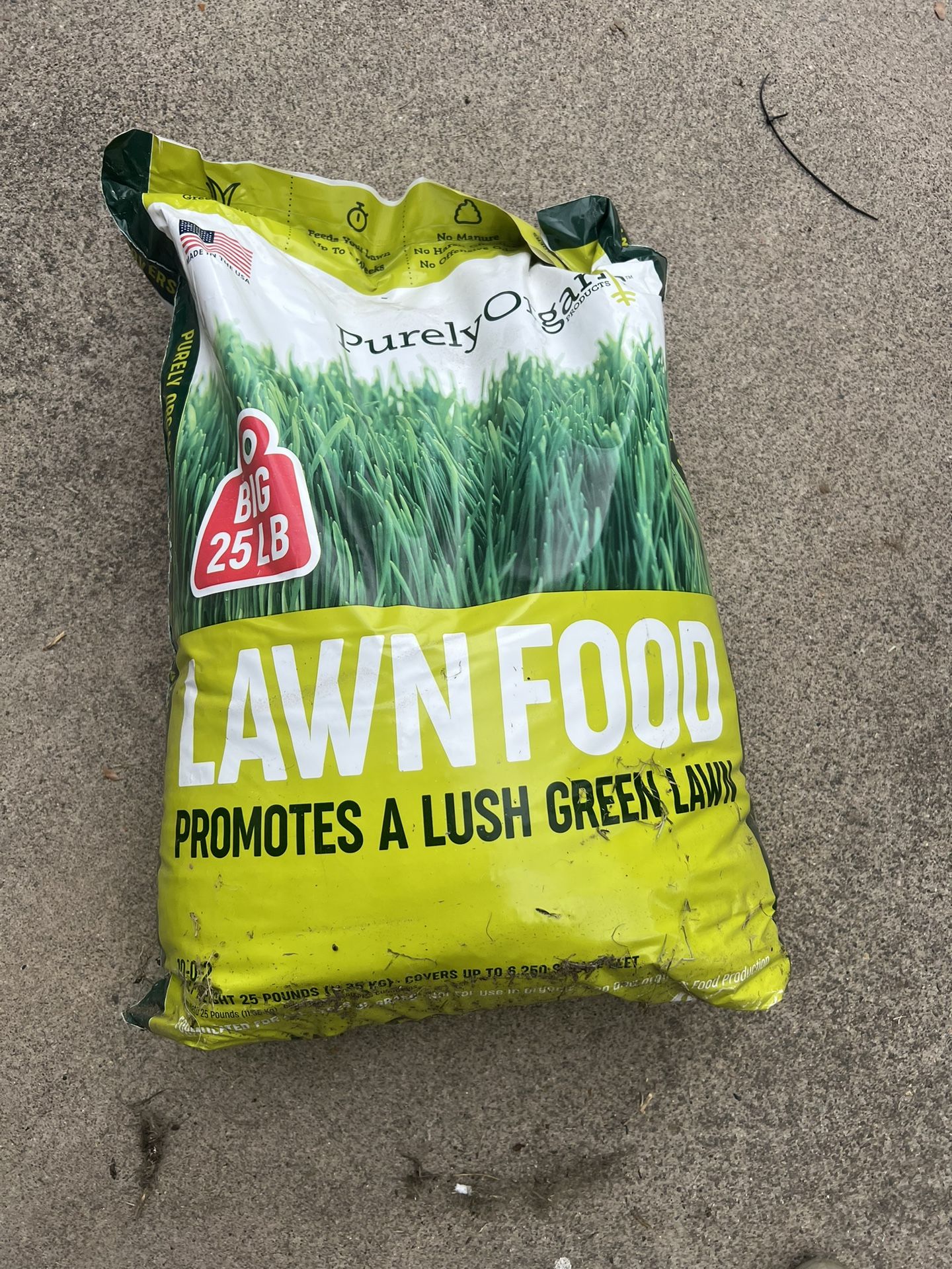 Purely Organic Products 25 lb. Dry Lawn Food Fertilizer