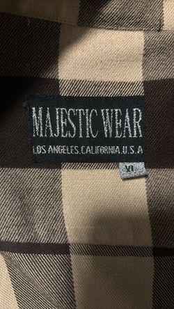 Majestic Wear Long sleeve Brown Checkered