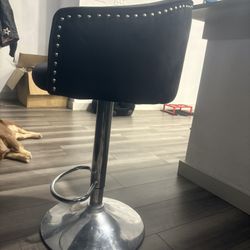 2  Black Bar Stools