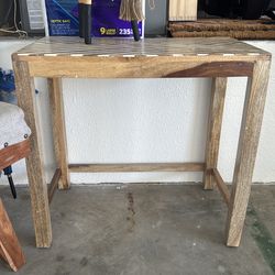 Side wood accent table