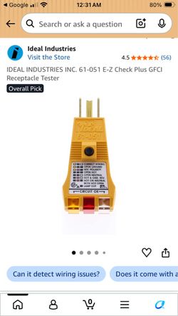 GFCI Plug Tester $60 Value