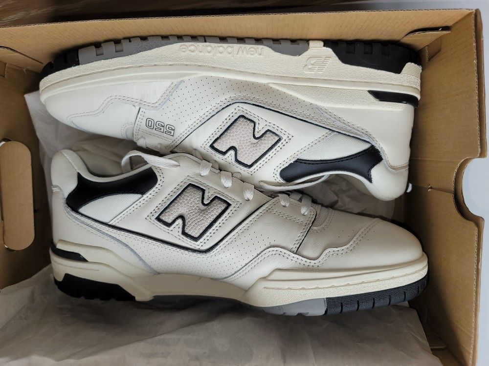 NEW BALANCE, 550, Sea Salt/Cream/Black, 11.5 M