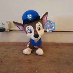 Chase Paw Patrol 15" Plush Good Condition 