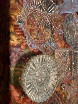 Variety Of Crystal Dish Ware 