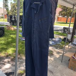 Dickies Men's Coverall Long Sleeve Jumpsuit Tall NAVY BLUE Size 44 Med