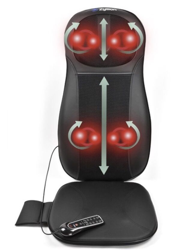 Zyllion zma14 shiatsu neck top & back massager cushion