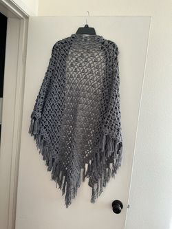 Fantastic triangle handmade Crochet women’s Fringe Shawl Wrap