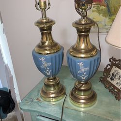 Vintage MIAMI Look Pair Lamps   BOGO