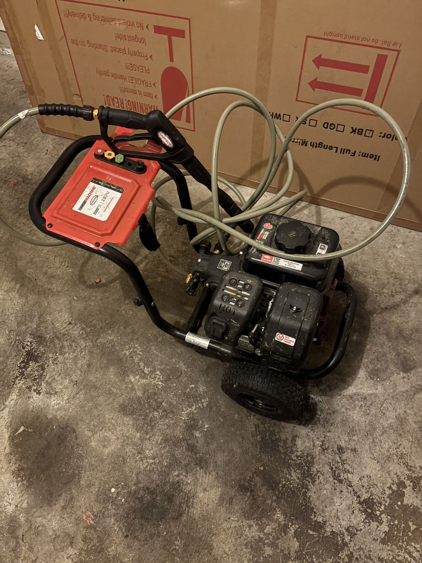 SIMPSON 3,400 PSI 2.5 GPM Pressure Washer
