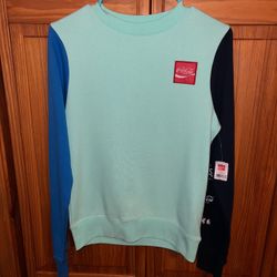 Coca-Cola Pastel Embroidered Sweatshirt Colorblock Women Size S Small NEW RARE