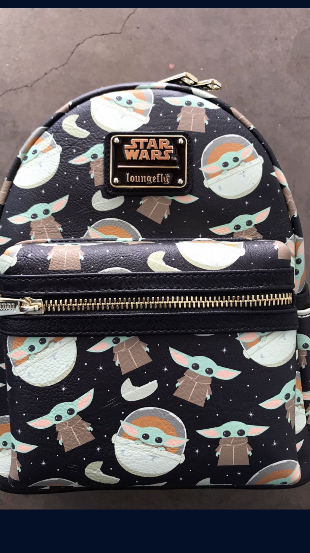 Disney Loungfly Baby Yoda Backpack