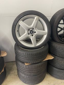 19” Mercedes Benz Staggered Factory Wheels and Tires 5Lug