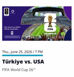 🎟️ USA vs Turkey FIFA World Cup 2026 Tickets – Inglewood, California