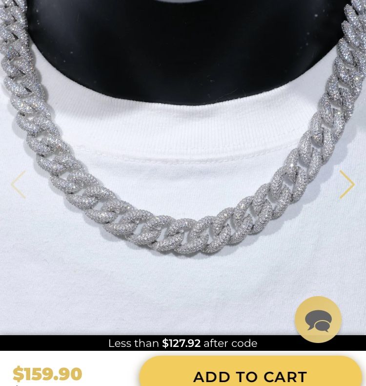 Row Bubble Cuban Vvs Simulated Diamonds