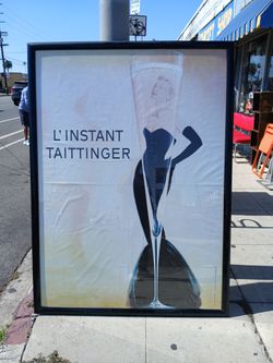 Vintage French L’instant Taittinger champagne