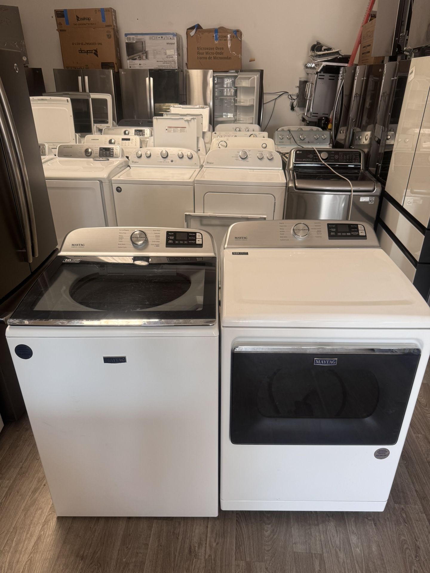 Maitag washer and dryer set