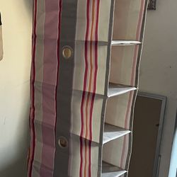 Multi- Shelf Fabric Hanging Closet 