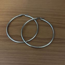 Silver Hoop Earrings