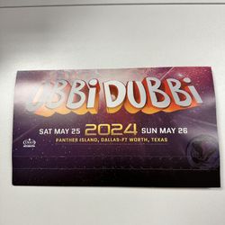 GA 2-Day Ubbi Dubbi 2024 Festival wristband 