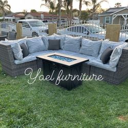 Brand New Patio Outdoor Furniture Set With Fire Pit 