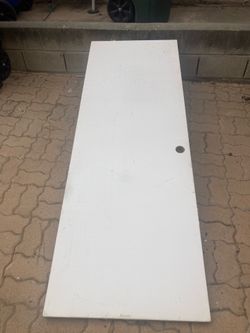 White interior door slab 79”x 28”