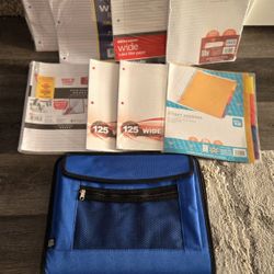 Pen + Gear Zipper Binder 1.5" With 800 Sheets College Ruled Sheets Bundle NEW 