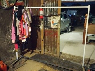 Iron Clothes Rack 