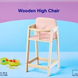 Doll High Chair New