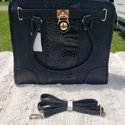 NWT Large BLACK Handbag 