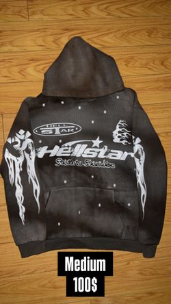 Grey HellStar Hoodie Size Medium